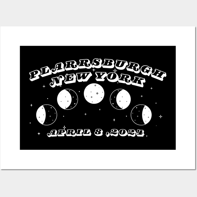 Plattsburgh New York  Solar Eclipse Wall Art by Total Solar Eclipse